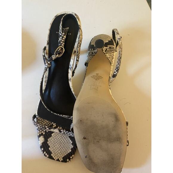 Marc Fisher LTD Womens Gove 2 Leather Snake Print Dress Sandals Size 10m - Picture 5 of 6